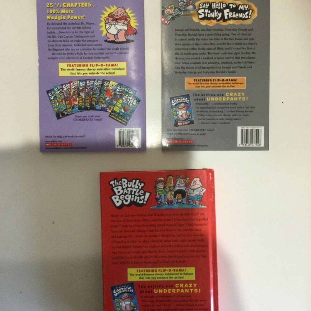 Captain Underpants Books - x 3 - Picture 2 of 2